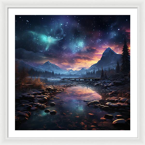 Midnight Mirage - Framed Print