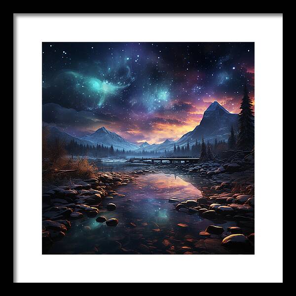 Midnight Mirage - Framed Print