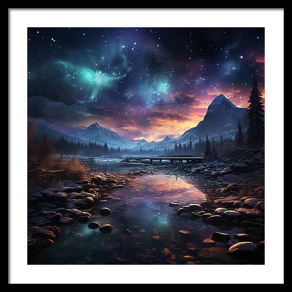Midnight Mirage - Framed Print