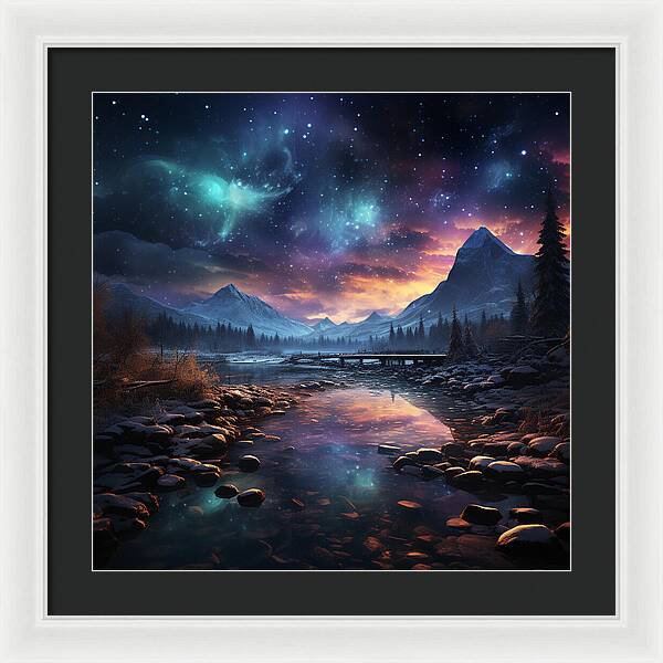 Midnight Mirage - Framed Print