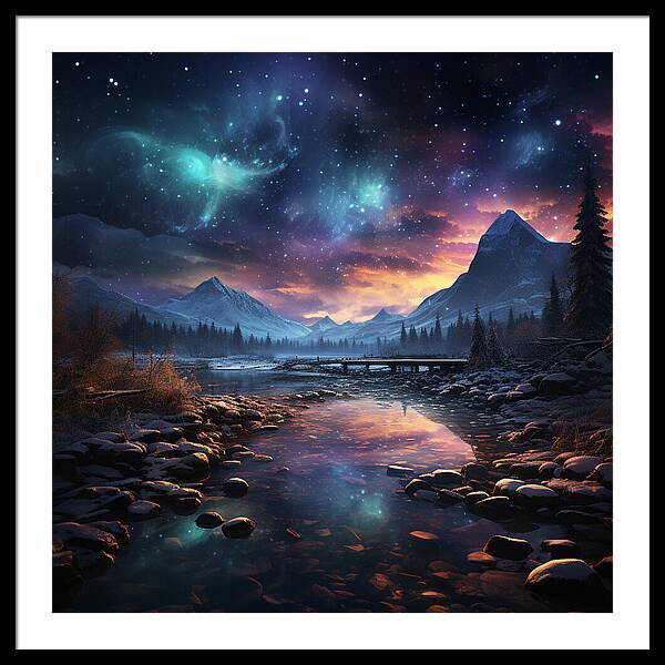 Midnight Mirage - Framed Print