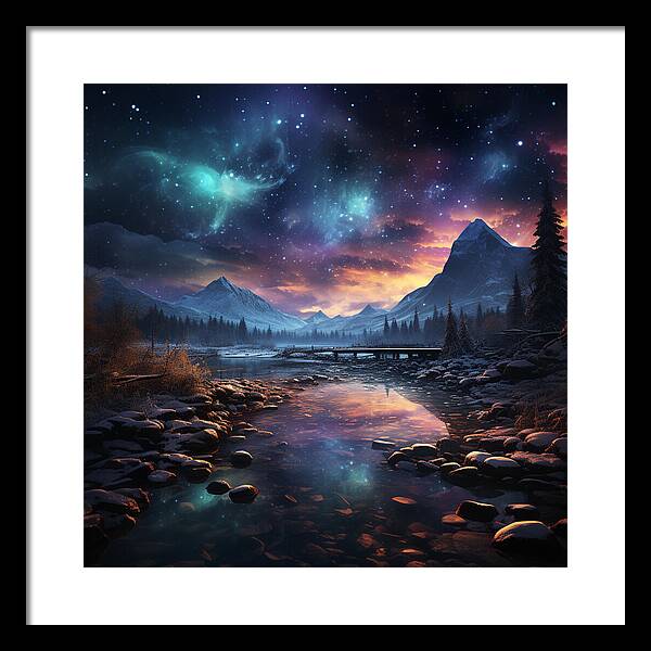 Midnight Mirage - Framed Print