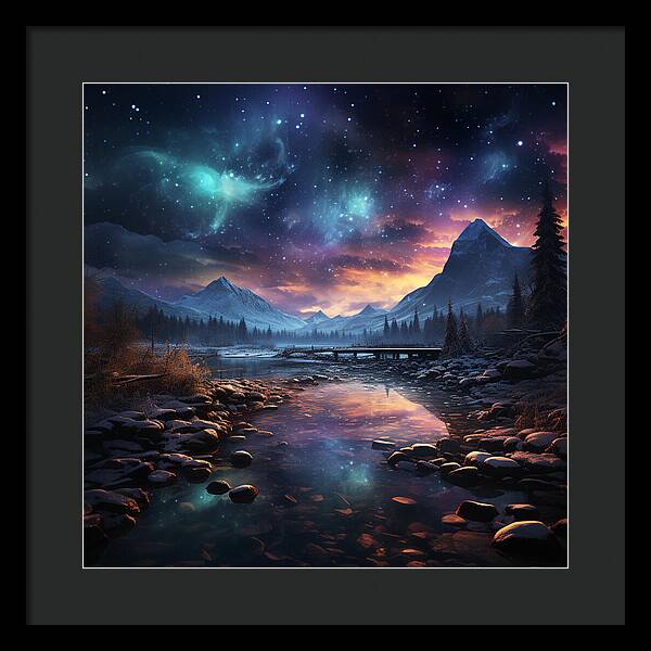 Midnight Mirage - Framed Print
