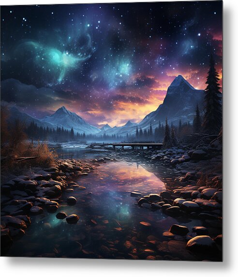Midnight Mirage - Metal Print