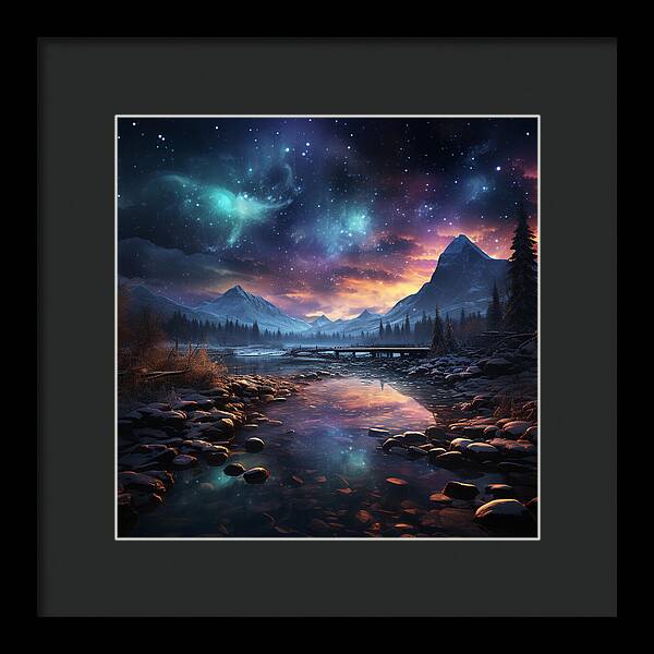 Midnight Mirage - Framed Print