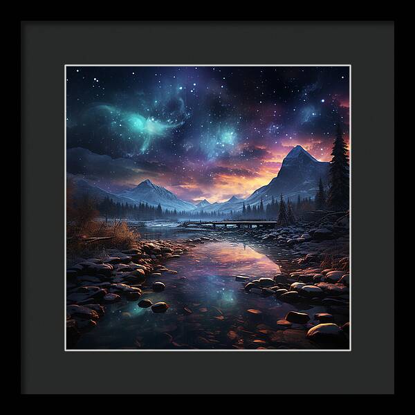 Midnight Mirage - Framed Print