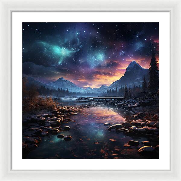 Midnight Mirage - Framed Print