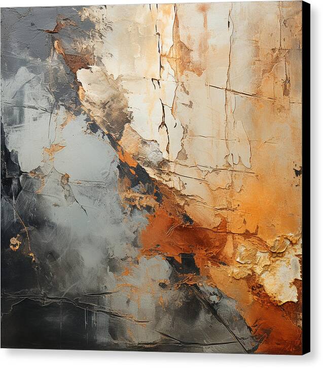 Mocha Marbling's - Canvas Print