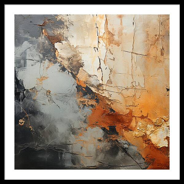 Mocha Marbling's - Framed Print