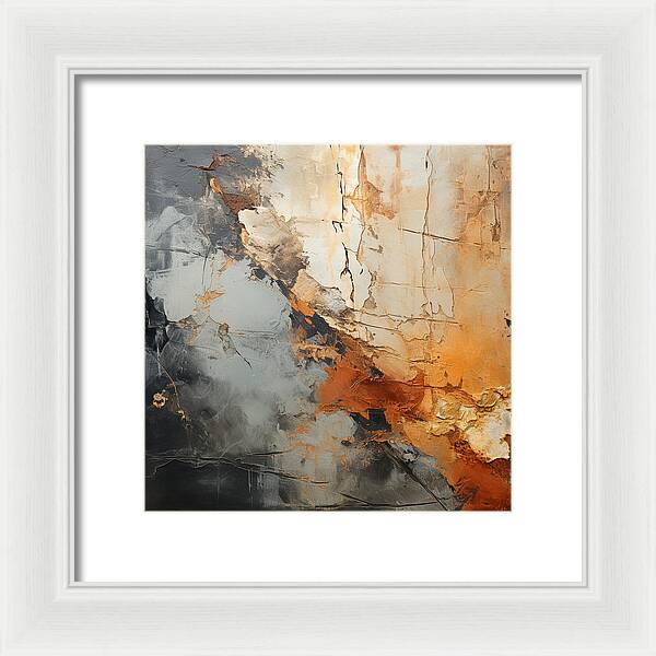 Mocha Marbling's - Framed Print