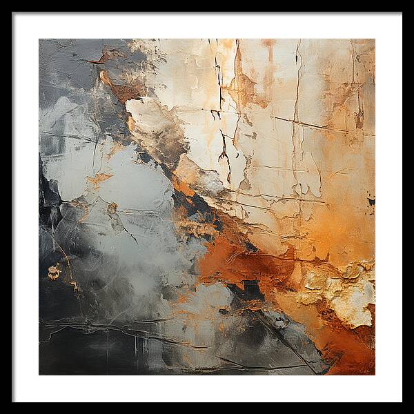 Mocha Marbling's - Framed Print