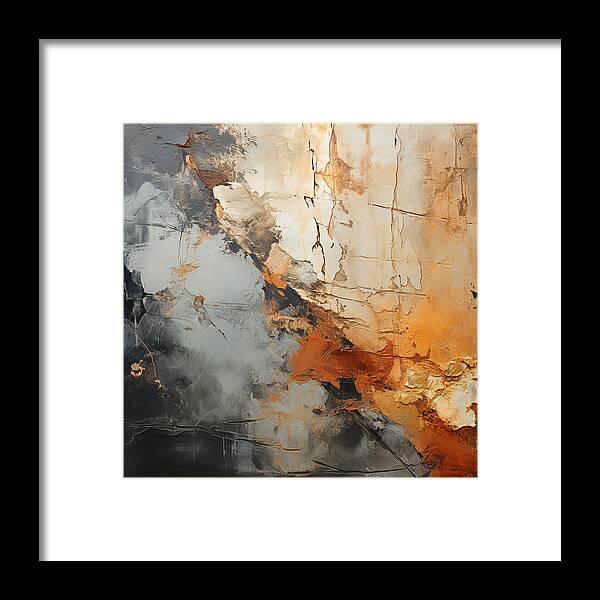 Mocha Marbling's - Framed Print