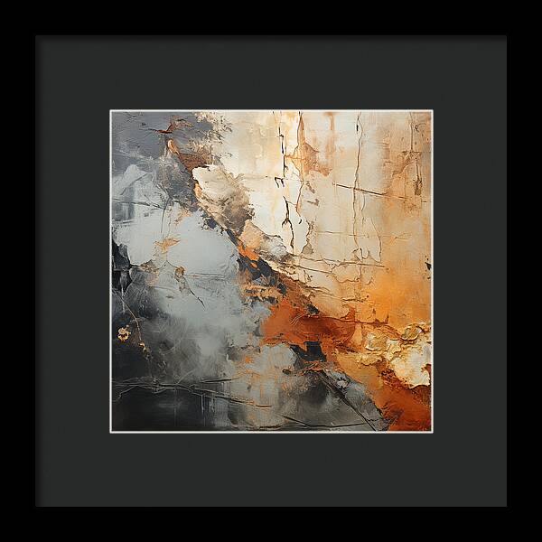 Mocha Marbling's - Framed Print