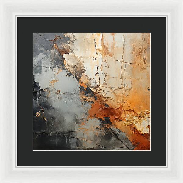 Mocha Marbling's - Framed Print