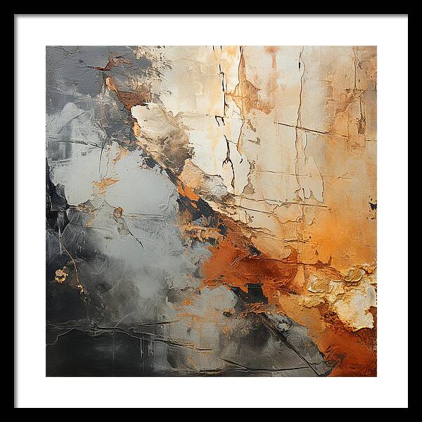 Mocha Marbling's - Framed Print