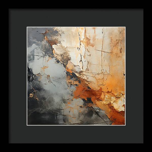 Mocha Marbling's - Framed Print