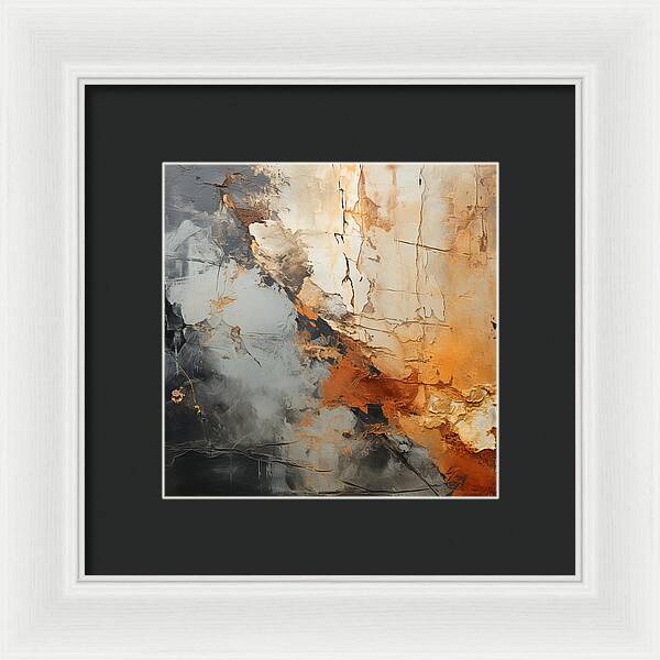 Mocha Marbling's - Framed Print