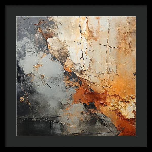 Mocha Marbling's - Framed Print