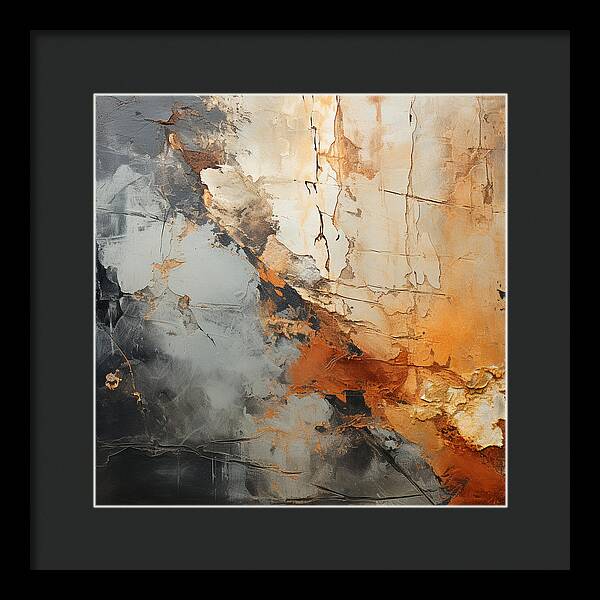 Mocha Marbling's - Framed Print