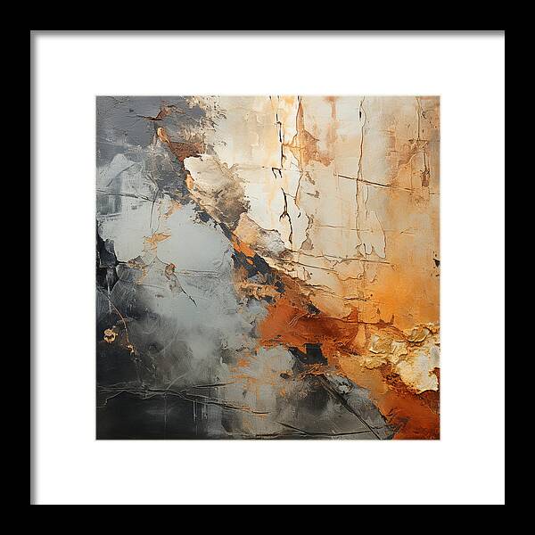 Mocha Marbling's - Framed Print