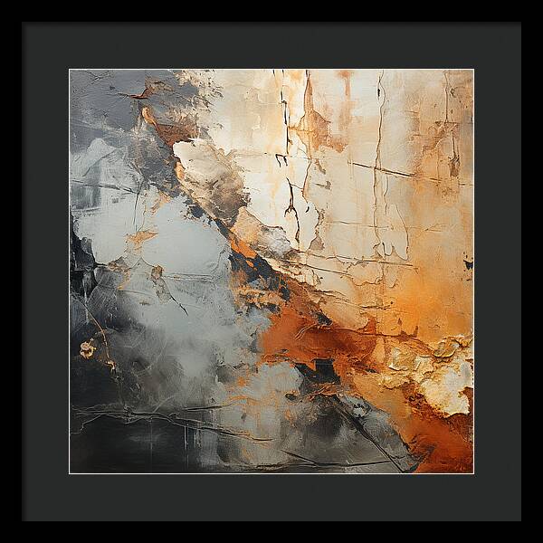 Mocha Marbling's - Framed Print