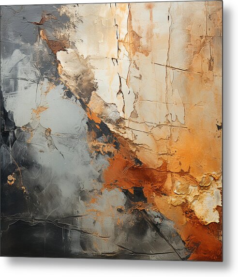 Mocha Marbling's - Metal Print