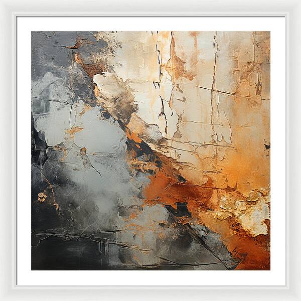 Mocha Marbling's - Framed Print