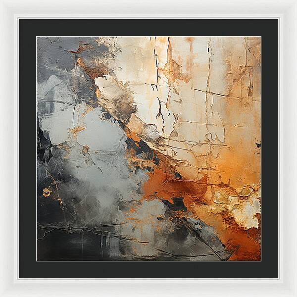 Mocha Marbling's - Framed Print