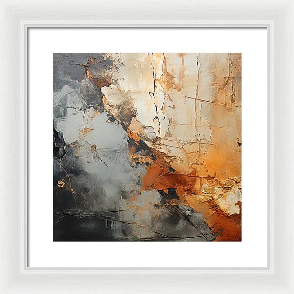 Mocha Marbling's - Framed Print