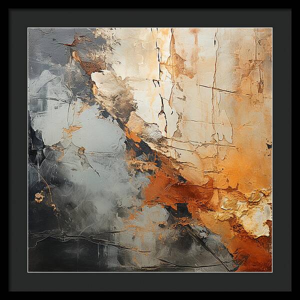 Mocha Marbling's - Framed Print