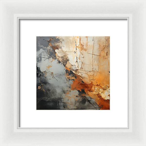 Mocha Marbling's - Framed Print