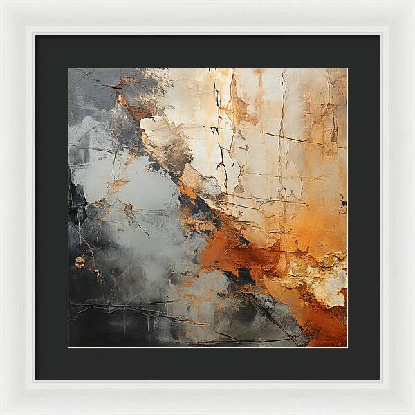 Mocha Marbling's - Framed Print