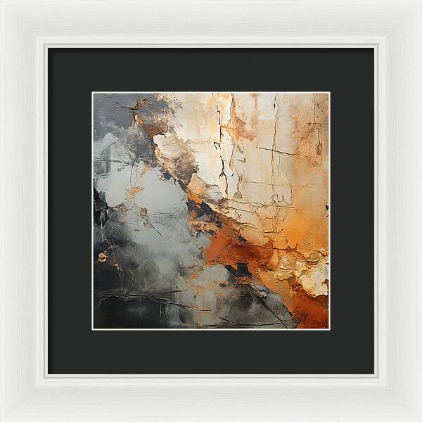 Mocha Marbling's - Framed Print