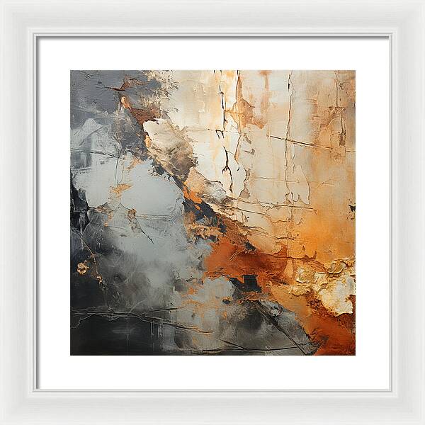 Mocha Marbling's - Framed Print