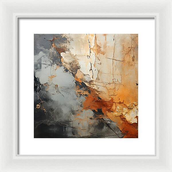 Mocha Marbling's - Framed Print