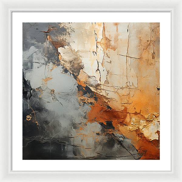 Mocha Marbling's - Framed Print