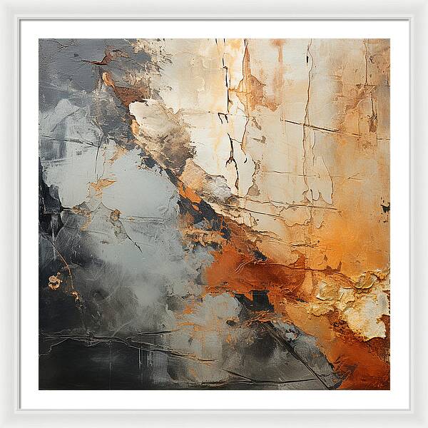 Mocha Marbling's - Framed Print