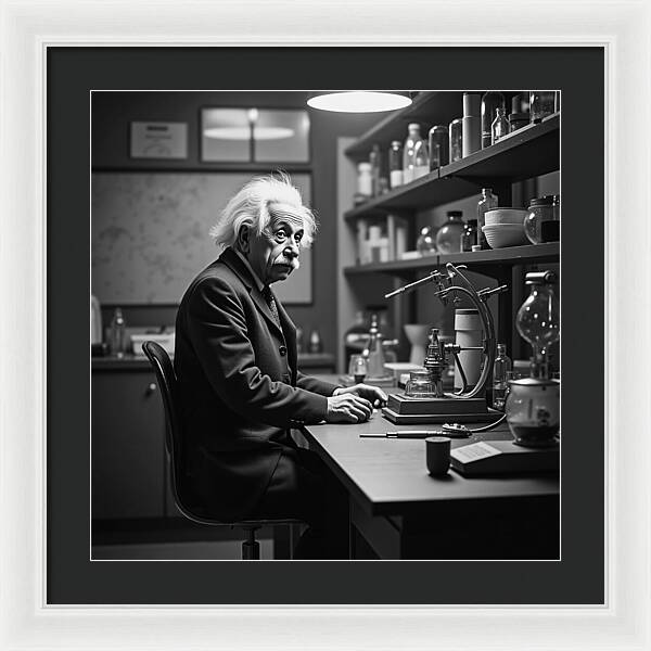 Moment Before Revelation Dark - Framed Print