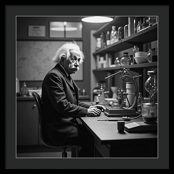 Moment Before Revelation Dark - Framed Print