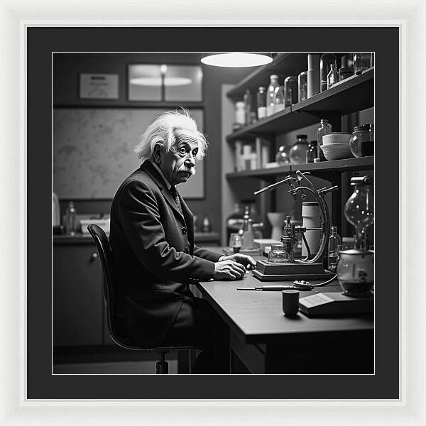 Moment Before Revelation Dark - Framed Print