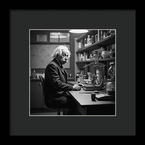 Moment Before Revelation Dark - Framed Print