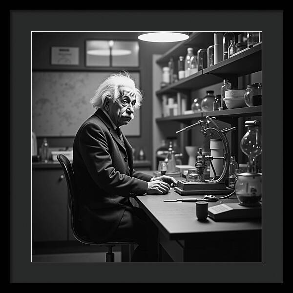 Moment Before Revelation Dark - Framed Print