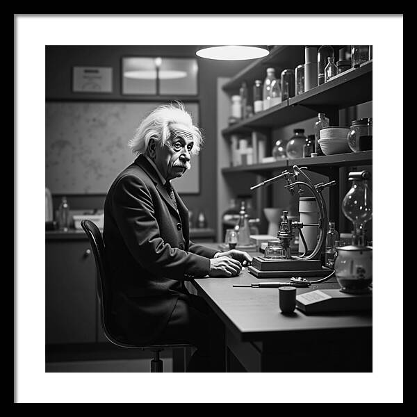 Moment Before Revelation Dark - Framed Print