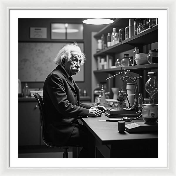 Moment Before Revelation Dark - Framed Print