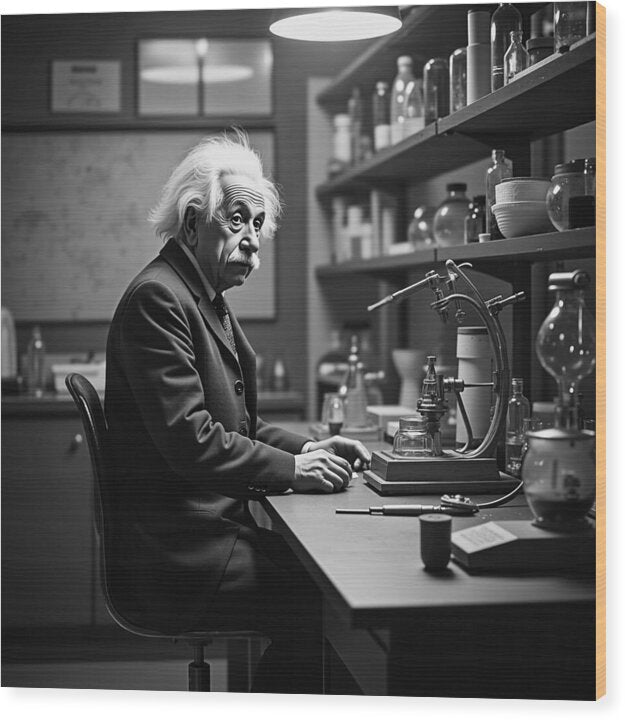 Moment Before Revelation Dark - Wood Print