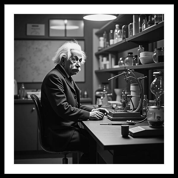 Moment Before Revelation Dark - Framed Print