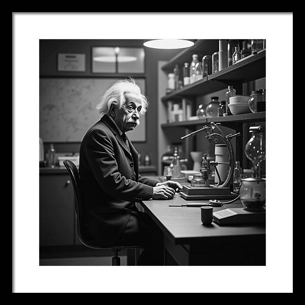 Moment Before Revelation Dark - Framed Print