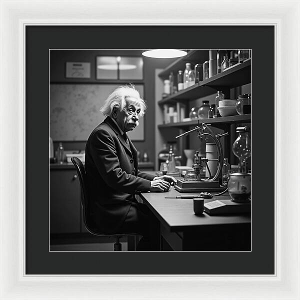 Moment Before Revelation Dark - Framed Print