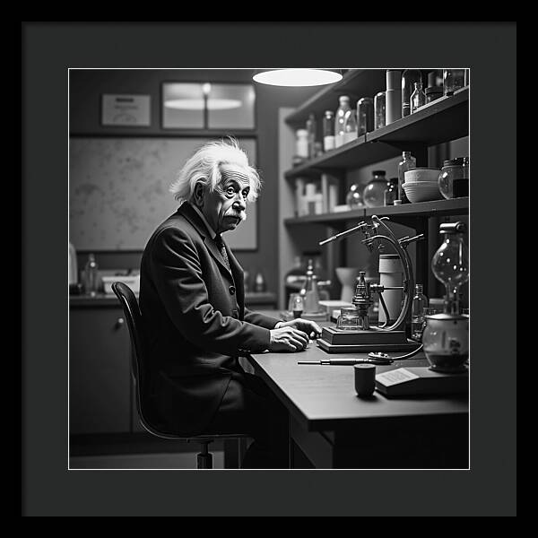 Moment Before Revelation Dark - Framed Print