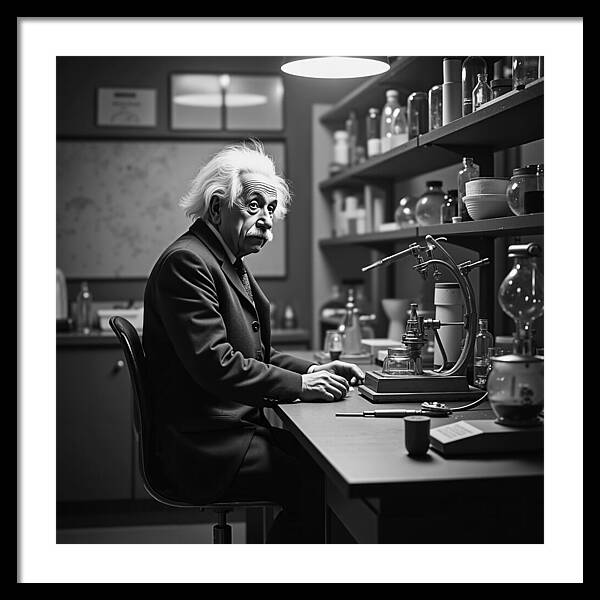 Moment Before Revelation Dark - Framed Print